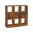 8-Compartment Bookshelf - Wood - Oak - Free Standing Storage and Display Unit