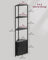 Corner Shelf - 5-Tier Storage Unit - Wood - Rustic Brown
