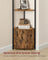 5-Tier Corner Shelf - Wood - Rustic Brown