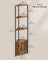 5-Tier Corner Shelf - Wood - Rustic Brown