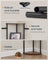 Corner Shelving Unit - Engineered Wood - Rustic Brown - 5-Tier Design with Toolless Assembly