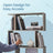 6-Tier Bookshelf - Wood - White - Freestanding Room Divider