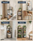 Corner Shelving Unit - Engineered Wood - Rustic Brown - 5-Tier Design with Toolless Assembly