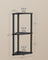 Corner Shelving Unit - Engineered Wood - Rustic Brown - 5-Tier Design with Toolless Assembly