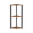 Corner Shelving Unit - Engineered Wood - Rustic Brown - 5-Tier Design with Toolless Assembly