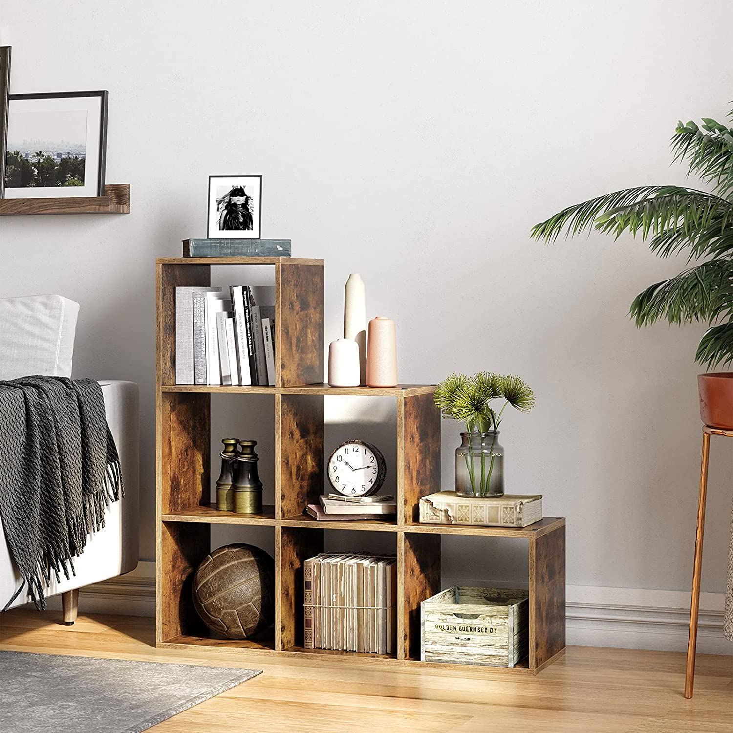 6-Cube Storage Unit - White - Wooden
