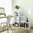 Staircase Shelf - Wood - White - 6-Cube Storage and Display Unit