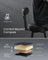 Bar Stools Set of 2 - Synthetic Leather - Ink Black - 360° Swivel