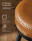 Bar Stools - 360° Swivel, Set of 2 - Synthetic Leather - Caramel Brown
