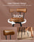 Bar Stools - 360° Swivel, Set of 2 - Synthetic Leather - Caramel Brown