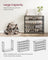 Shoe Rack - Steel - Greige and Black - 4 Mesh Shelves with Large Surface for Storage