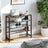 Shoe Rack - Steel - Hazelnut Brown - 4 Mesh Shelves with Large Surface for Bags