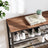 Shoe Rack - Steel - Hazelnut Brown - 4 Mesh Shelves with Large Surface for Bags