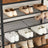 Shoe Rack - Wood - Rustic Brown and Black - 2 Drawers and 4 Shelves
