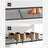 5-Tier Steel Shoe Rack - Space-Saving Design with Mesh Shelves - Rustic Brown & Black