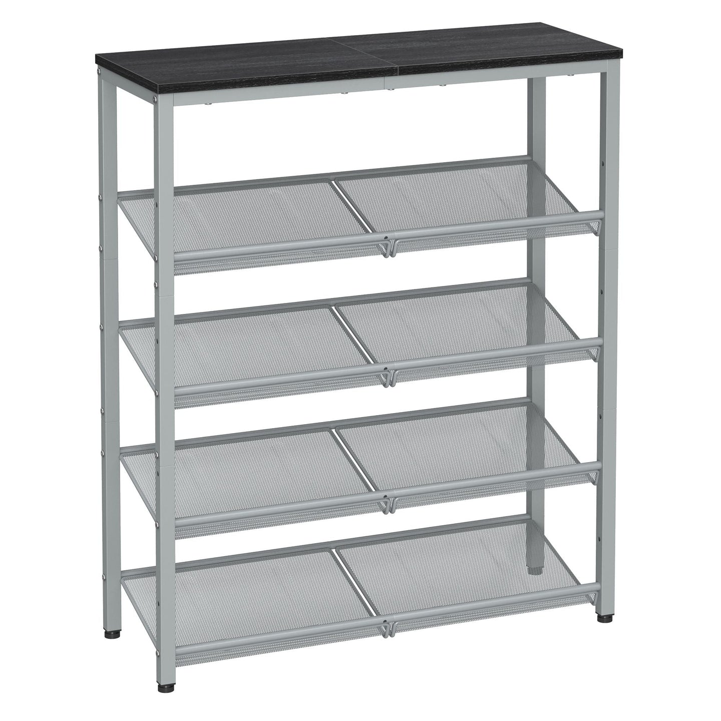 5-Tier Shoe Rack - Steel - Charcoal Grey