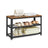 Shoe Bench - Wood - Rustic Brown - 3-Tier Storage with Seating