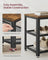 Shoe Bench - Wood - Rustic Brown - 3-Tier Storage with Seating