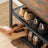 Shoe Bench - Steel - Rustic Brown and Black