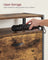 Shoe Cabinet - Engineered Wood - Rustic Brown and Black