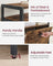 Shoe Cabinet - Engineered Wood - Rustic Brown and Black
