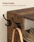 Slim Shoe Rack - Wood - Rustic Brown - 7-Tier Design for Small Spaces