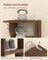 Slim Shoe Rack - Wood - Rustic Brown - 7-Tier Design for Small Spaces