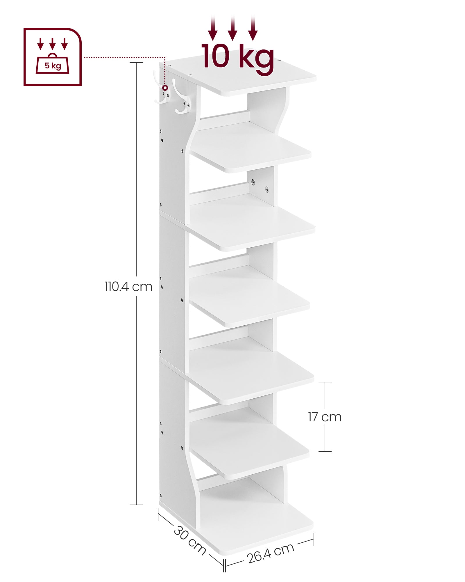 Shoe Rack - Engineered Wood - Neutral Color