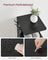 Slim Shoe Rack - Metal - Black - 6-Tier Storage for Small Spaces