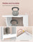 Slim Shoe Rack - Wood - Natural - 6-Tier Narrow Storage Organiser for Small Spaces