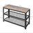 Shoe Bench Rack - 3-Tier with Seating - Wood - Rustic Brown