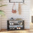 Shoe Bench Rack - 3-Tier with Seating - Wood - Rustic Brown