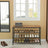 3-Tier Shoe Rack - 72L - Particleboard - Rustic Brown Design - Mesh Shelves