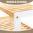 Natural Bamboo 3-Tier Shoe Rack - For 12 Pairs - Multi-Functional Storage