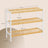Natural Bamboo 3-Tier Shoe Rack - For 12 Pairs - Multi-Functional Storage