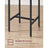 Dining Table and Chairs Set - Wood - Rustic Brown and Black