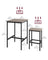 Bar Table and Stools Set - Wood - Heather Greige