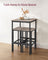 Bar Table and Stools Set - Wood - Heather Greige