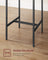 Bar Table and Stools Set - Ebony Black - Wooden