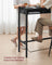 Pub Table - Wood - Ebony Black - With Charging Station and Movable Drawer
