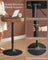 Height Adjustable Bar Table - Synthetic Leather - Ash Brown
