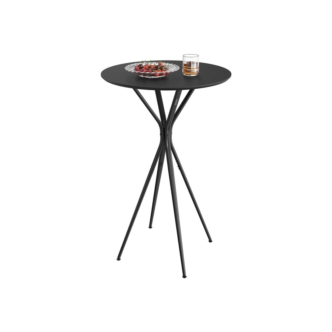 Round Cocktail Table - Metal - Ink Black