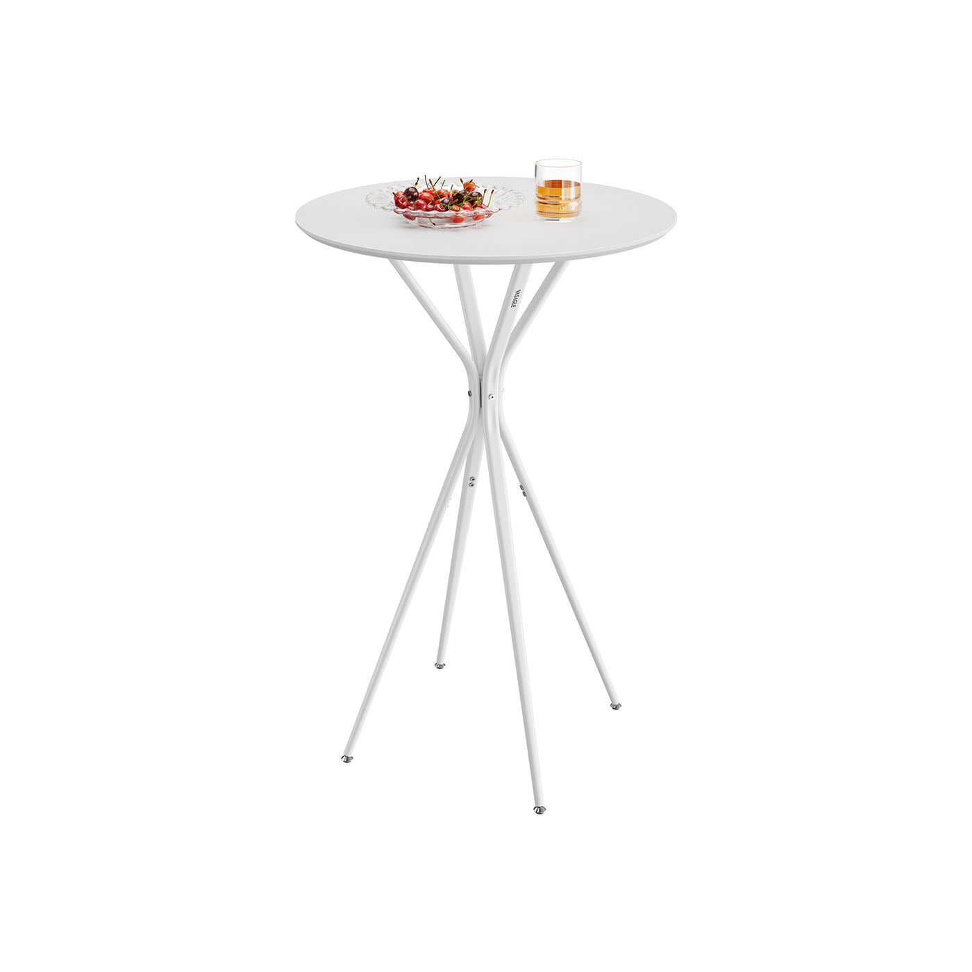 Round Cocktail Table - Metal - Cloud White