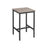 Tall Square Bar Table - Heavy-Duty Steel - Natural Wood