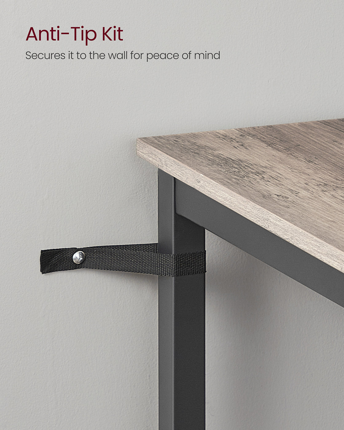 Tall Square Bar Table - Heavy-Duty Steel - Natural Wood