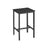 Breakfast Bar Table - Heavy-Duty Steel - Ebony Black - Square