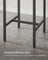 Square Tall Bar Table - Steel - Rustic Brown and Black