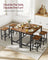 Bar Table Set - Includes 2 Bar Stools - Wood - Rustic Brown