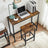 Bar Table Set - Includes 2 Stools - Steel - Rustic Brown and Black