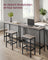 Dining Table Set - Steel Frame - Heather Greige - Includes Bar Table and Stools Set of 2